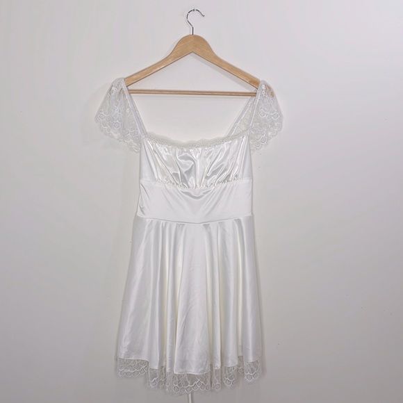 Marthea Girls Dress Lace Ivory Size Large - Picture 10 of 10